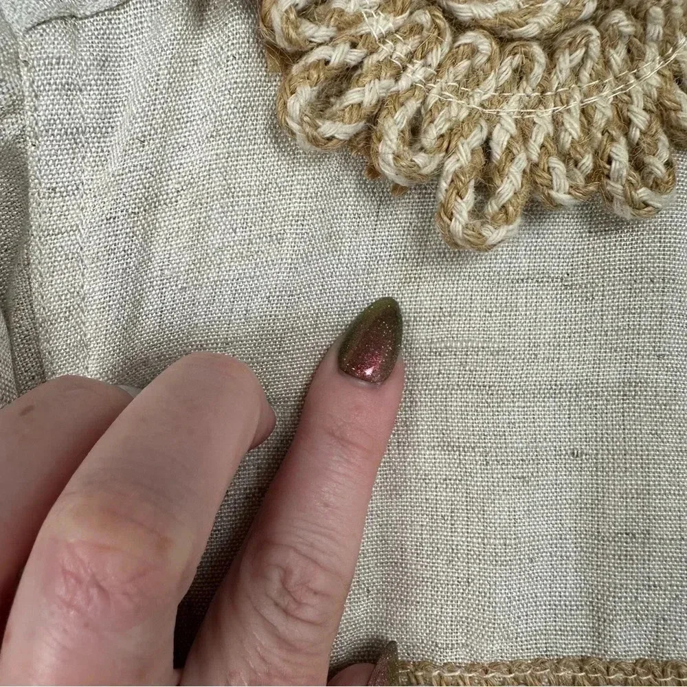 Speed Limit Mph Button Down Top Size Medium Linen… - image 8